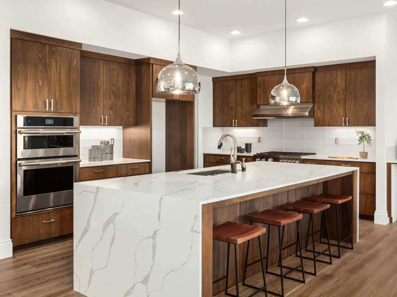 iluminação cozinha americana